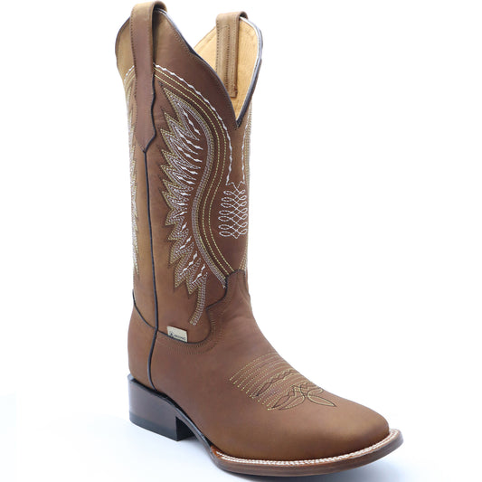 Indiana Brown Square Toe Boots