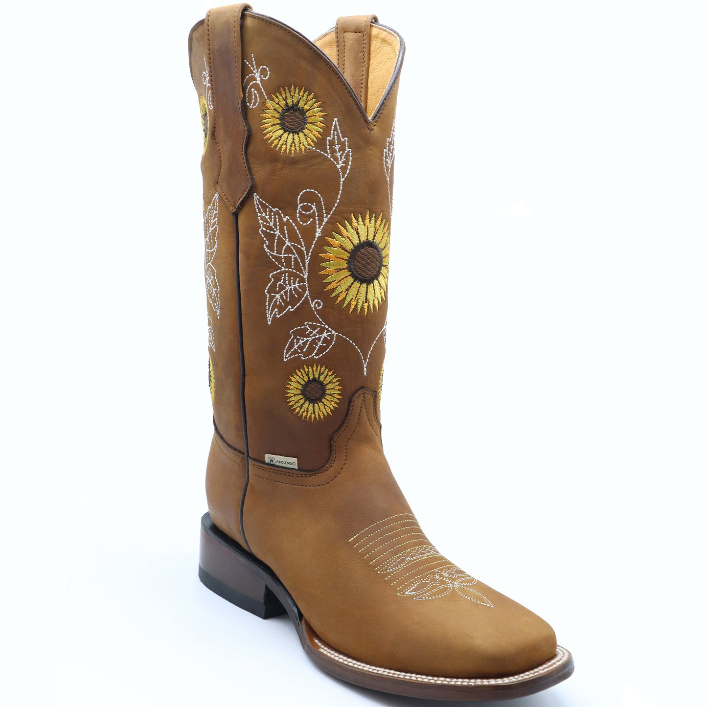 Girasol Sunflower Square Toe Cowgirl Boots